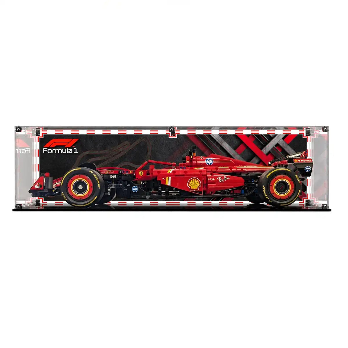 Display Case For LEGO® Technics Ferrari SF-24 F1 Car 42207